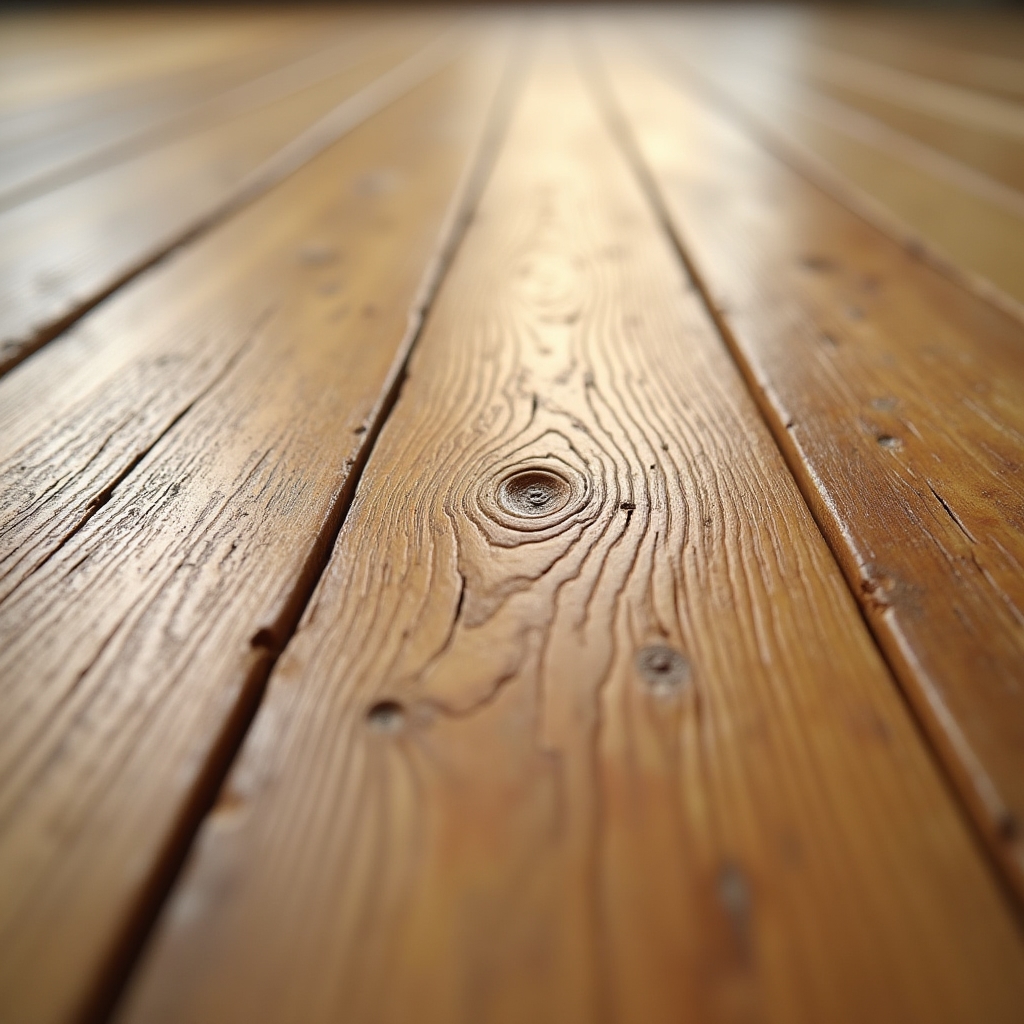 Nahaufnahme der Holzmaserung nach der Behandlung